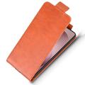 Samsung Galaxy S27 Pro vertikalt flip-etui med stativ - Brun