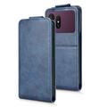 Samsung Galaxy S27 Pro vertikalt flip-etui med stativ - mørkeblå