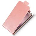 Samsung Galaxy S27 Ultra vertikalt flip-etui med stativ - Roségull