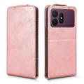 Samsung Galaxy S27 Ultra vertikalt flip-etui med stativ - Roségull