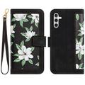Samsung Galaxy S27+ Blomstret lommebokveske med kortspor - Svart