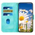 Samsung Galaxy S27+ Blomstrete lommebokveske med kortspor - grønn