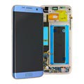 Samsung Galaxy S7 Edge Frontdeksel & LCD-Skjerm GH97-18533G - Blå