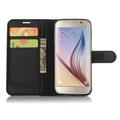 Samsung Galaxy S7 Lommebok-deksel med Magnetisk Lukning - Svart
