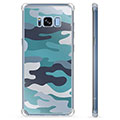 Samsung Galaxy S8 Hybrid-deksel - Blå Kamuflasje