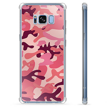 Samsung Galaxy S8 Hybrid-deksel - Rosa Kamuflasje