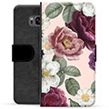 Samsung Galaxy S8 Premium Lommebok-deksel - Romantiske Blomster
