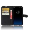 Samsung Galaxy S8+ Lommebok-deksel med Magnetisk Lukning - Svart