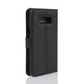 Samsung Galaxy S8+ Lommebok-deksel med Magnetisk Lukning - Svart
