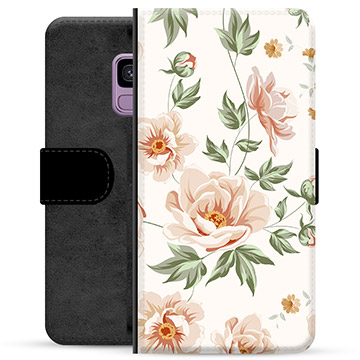 Samsung Galaxy S9 Premium Lommebok-deksel - Floral