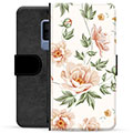 Samsung Galaxy S9+ Premium Lommebok-deksel - Floral