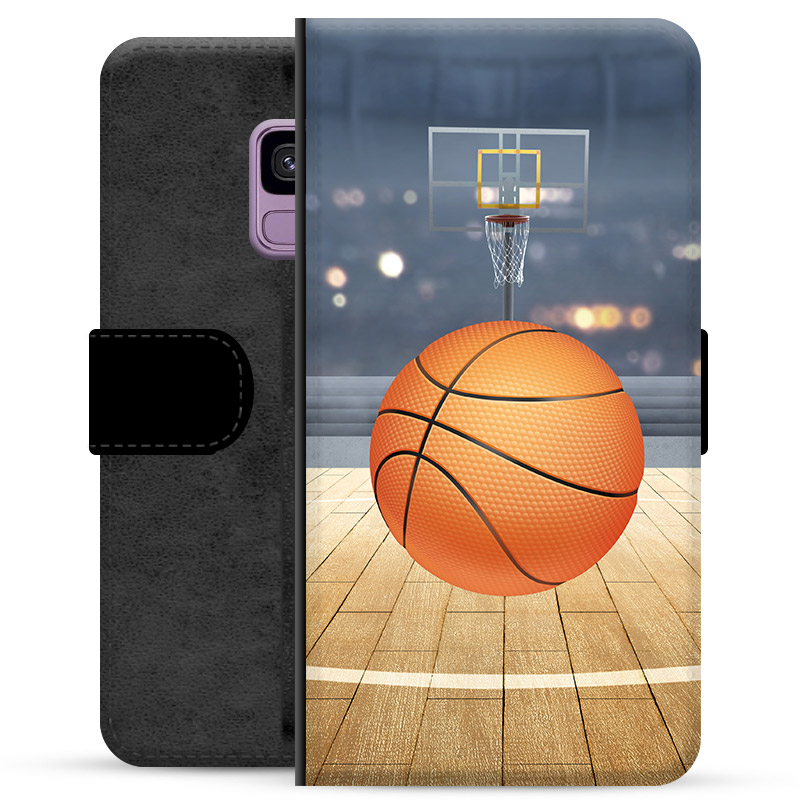Samsung Galaxy S9 Premium Lommebok-deksel - Basketball