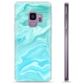 Samsung Galaxy S9 TPU-deksel - Blå Marmor