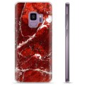 Samsung Galaxy S9 TPU-deksel - Rød Marmor