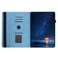 Samsung Galaxy Tab A11/A9 360-graders roterende smartdeksel med kortspor - Himmelblå