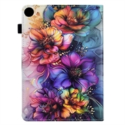 Samsung Galaxy Tab A11/A9 Smart Folio-etui - Blomsterblomst