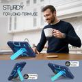 Samsung Galaxy Tab A11 Robotstil Hybrid-etui med kickstand - marineblå