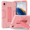 Samsung Galaxy Tab A11 Robotstil Hybrid-etui med kickstand - Rosa