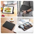 Samsung Galaxy Tab A11 Dux Ducis Domo Tri-Fold Smart Folio-etui - Svart