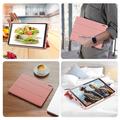 Samsung Galaxy Tab A11 Dux Ducis Domo Tri-Fold Smart Folio-etui - Rosa