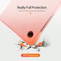 Samsung Galaxy Tab A11 Dux Ducis Domo Tri-Fold Smart Folio-etui - Rosa