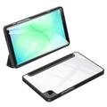 Samsung Galaxy Tab A11 Dux Ducis Toby Tri-Fold Smart Folio-etui - Svart