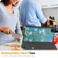 Samsung Galaxy Tab A11 Tri-Fold Series Smart Folio-etui - Hvite blomster