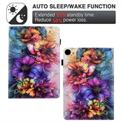 Samsung Galaxy Tab A11+/A9+ Smart Folio-etui - Blomsterblomst