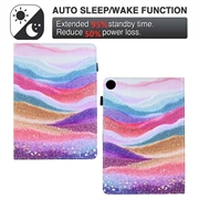 Samsung Galaxy Tab A11+/A9+ Smart Folio-etui - Regnbuesand