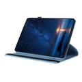 Samsung Galaxy Tab A11+/A9+ 360-graders roterende smartdeksel med kortspor - Himmelblå