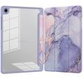 Samsung Galaxy Tab A11+/A9+ Tech-Protect SmartCase Pen Hybrid Tri-Fold Folio-etui - Violet Marble