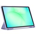 Samsung Galaxy Tab A11+/A9+ Tech-Protect SmartCase Pen Hybrid Tri-Fold Folio-etui - Violet Marble