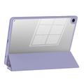 Samsung Galaxy Tab A11+/A9+ Tech-Protect SmartCase Pen Hybrid Tri-Fold Folio-etui - Violet Marble