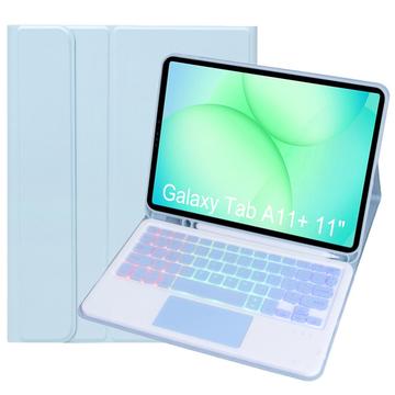 Samsung Galaxy Tab A11+ Bluetooth-tastaturveske - babyblå
