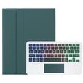 Samsung Galaxy Tab A11+ Bluetooth-tastaturveske - mørkegrønn