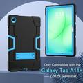 Samsung Galaxy Tab A11+ Robotstil Hybrid-etui med kickstand - Svart / Blå