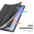 Samsung Galaxy Tab A11+ Dux Ducis Domo Tri-Fold Smart Folio-etui - Svart