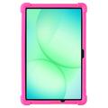 Samsung Galaxy Tab A11+ Silikonetui med kickstand - Varm Rosa