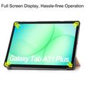 Samsung Galaxy Tab A11+ Tri-Fold Series Smart Folio-etui - rosa gull