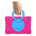 Samsung Galaxy Tab A8 10.5 (2021) Heavy Duty 360 Deksel med Håndrem - Varm Rosa / Blå