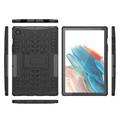 Samsung Galaxy Tab A8 10.5 (2021) Anti-Slip Hybrid-deksel med Stativ - Svart
