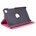 Samsung Galaxy Tab A9 360 Roterende Folio-etui - Varm rosa