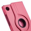 Samsung Galaxy Tab A9 360 Roterende Folio-etui - Varm rosa