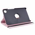 Samsung Galaxy Tab A9/A11 360 Roterende Folio-etui - Rosa