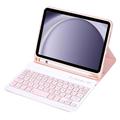 Samsung Galaxy Tab A9 Etui med Bluetooth-tastatur - Rosa