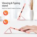Samsung Galaxy Tab A9 Dux Ducis Domo Tri-Fold Smart Folio-etui - Rosa