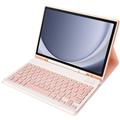 Samsung Galaxy Tab A9+ Etui med Bluetooth-tastatur - Rosa