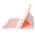 Samsung Galaxy Tab A9+ Etui med Bluetooth-tastatur - Rosa