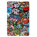 Samsung Galaxy Tab A9+ Tri-Fold Series Smart Folio-etui - Graffiti