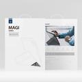 Samsung Galaxy Tab S10 FE/S9 FE/S9 Dux Ducis Magi avtakbart 2-i-1 folio-etui